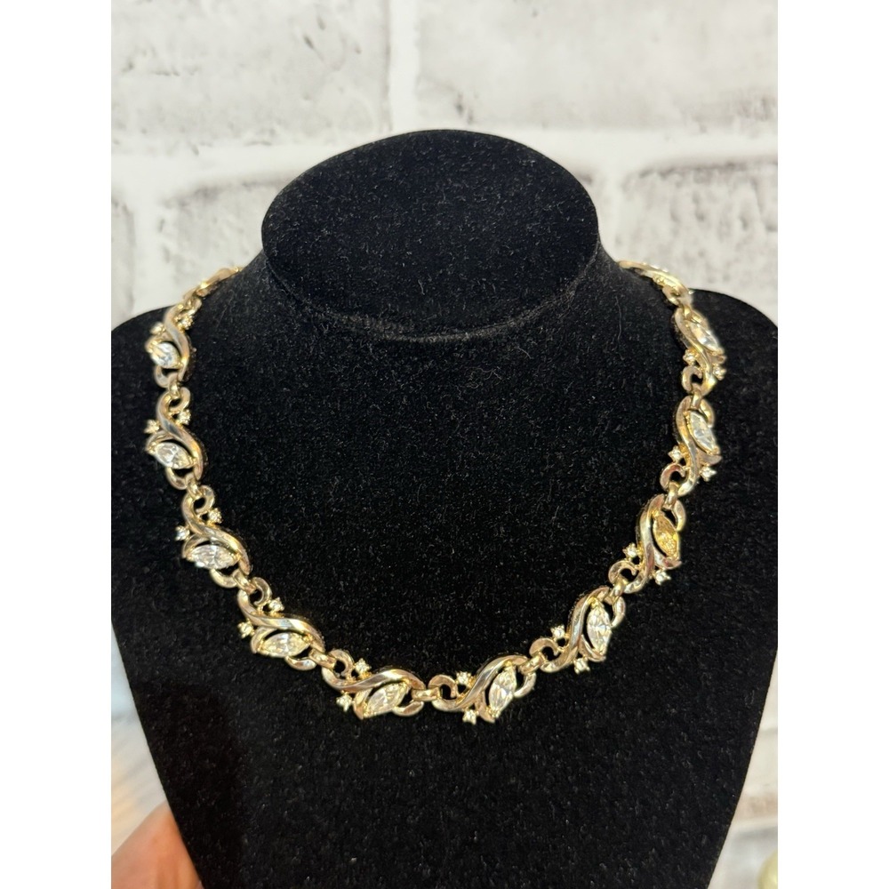 Vintage TRIFARI Pat Pend 1954 Rhinestone Necklace Rare!
